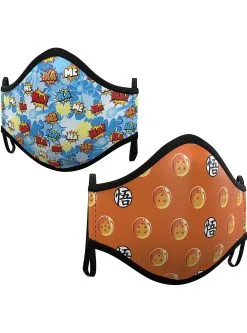 Funidelia Dragon Ball Face Mask For Kids (2 Pack)